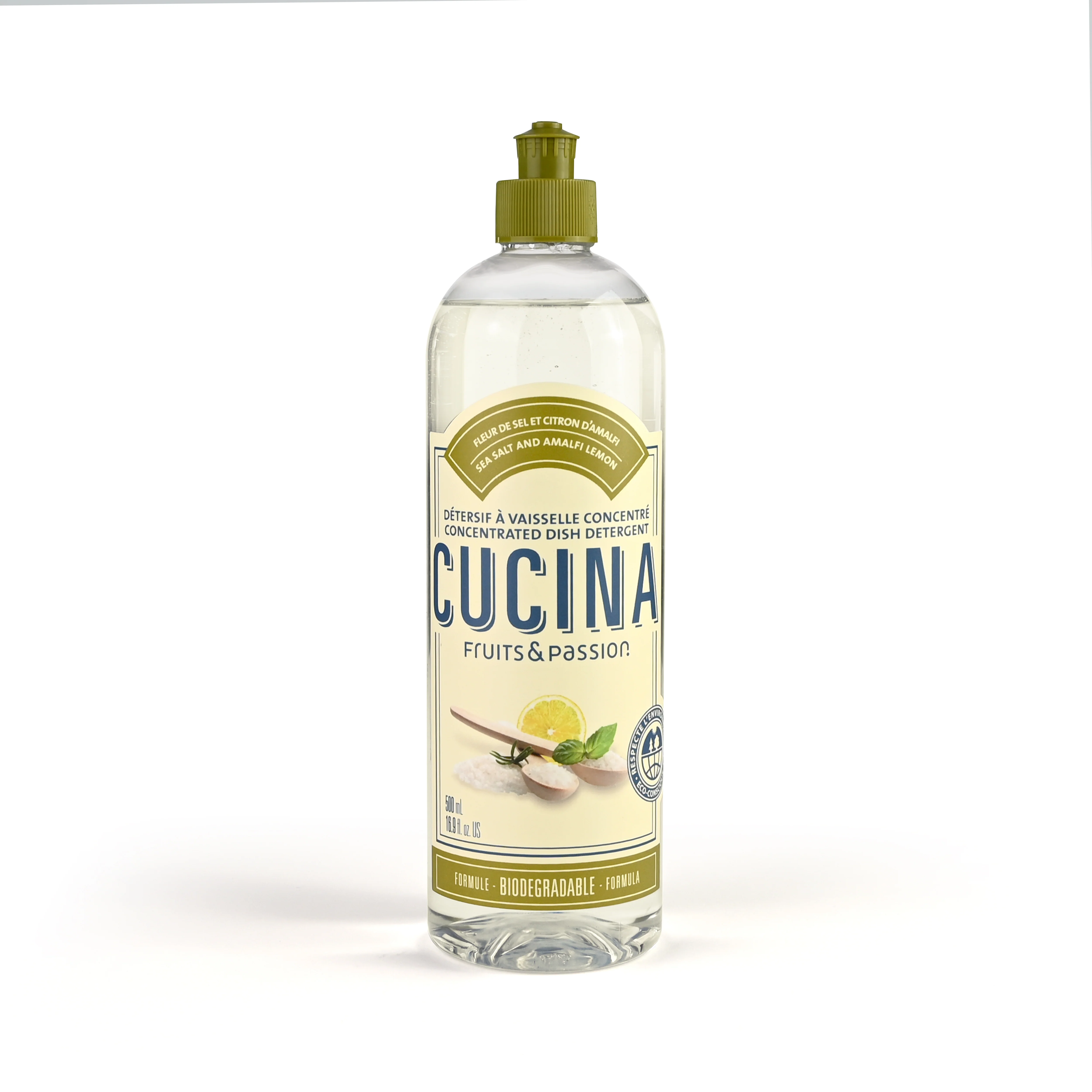 Concentrated Dish Detergent | Sea Salt and Amalfi Lemon | 500 mL