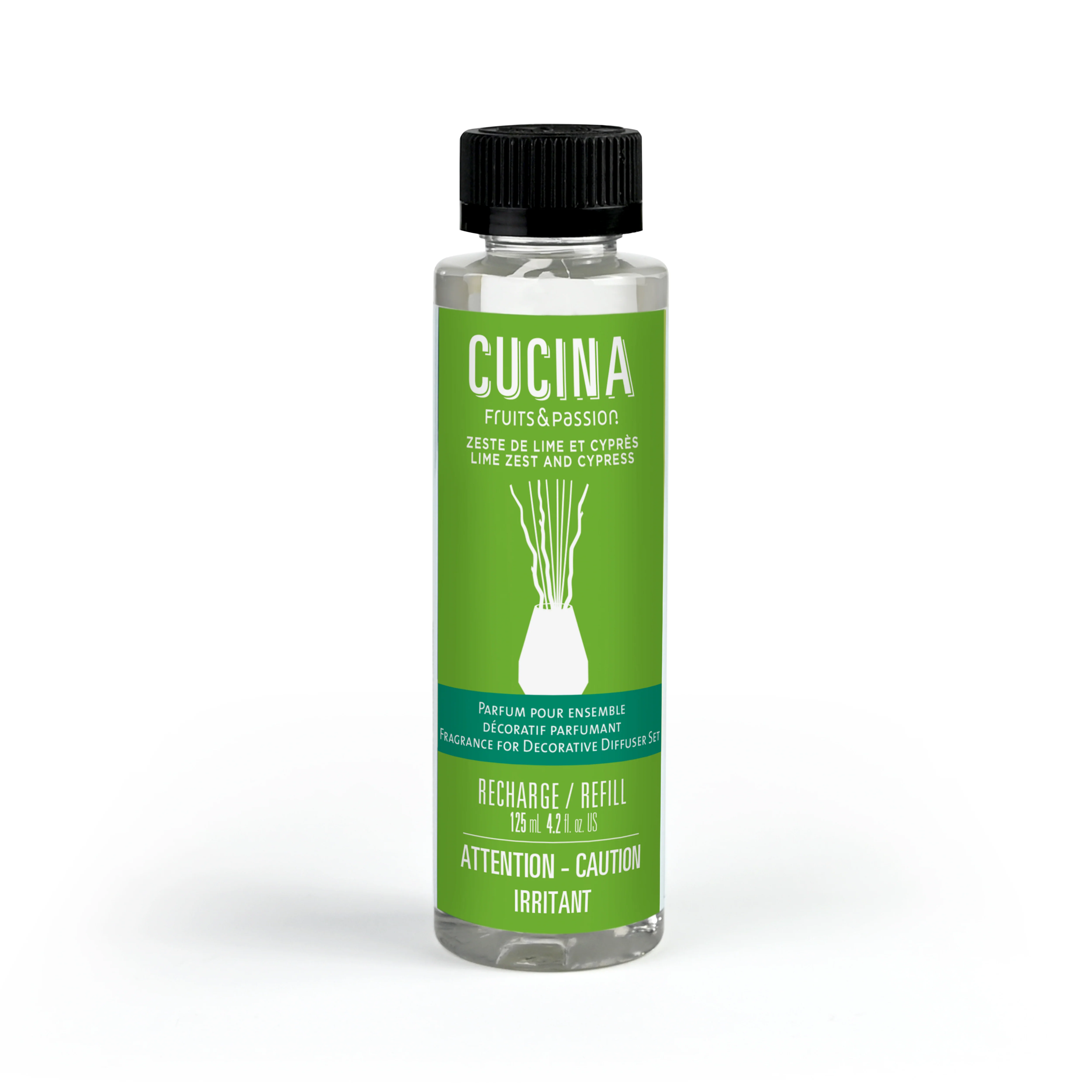 Decoratif Diffuser Fragrance | Lime Zest and Cypress | 125 mL