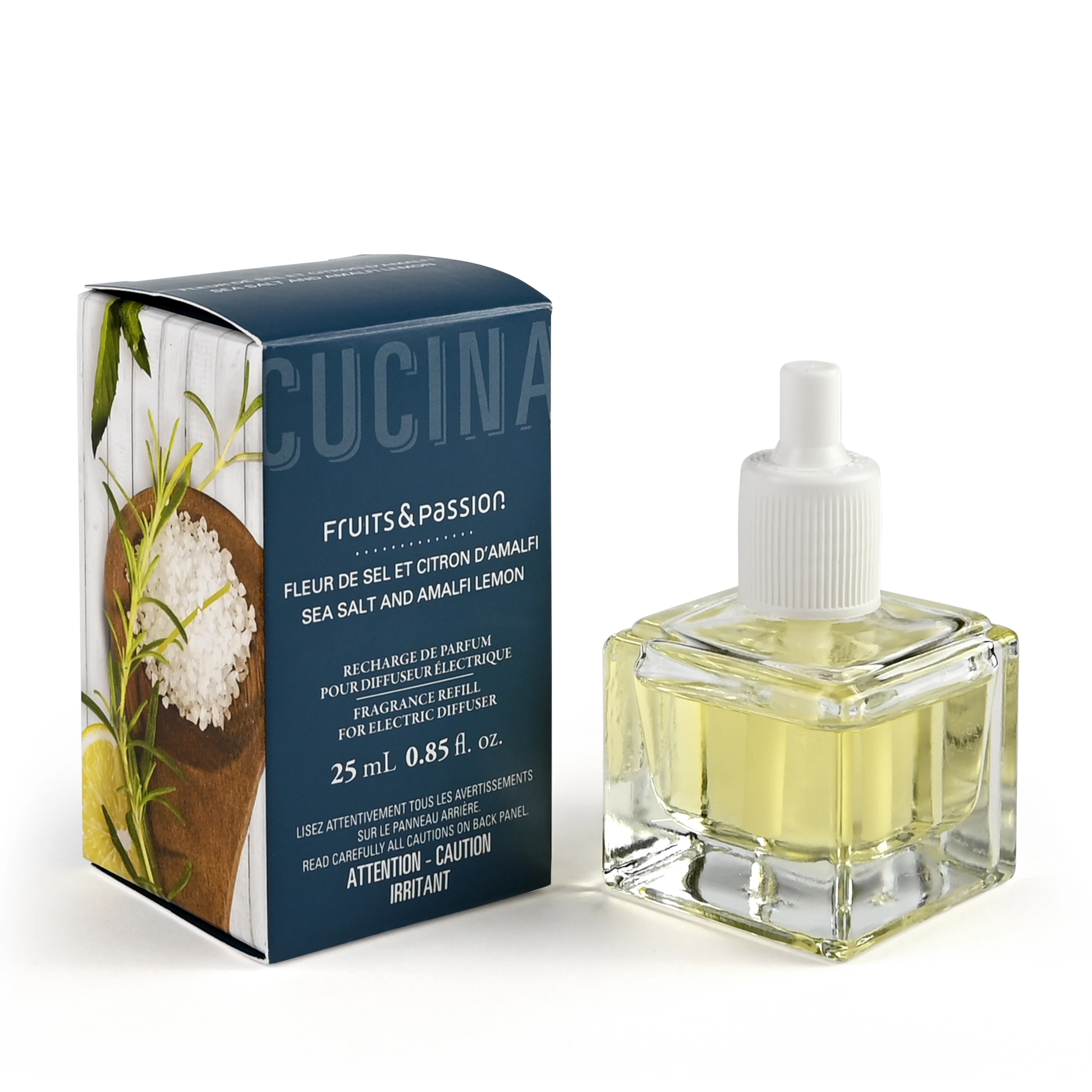 Fragrance for Electric Diffuser | Sea Salt and Amalfi Lemon | 25 mL Refill