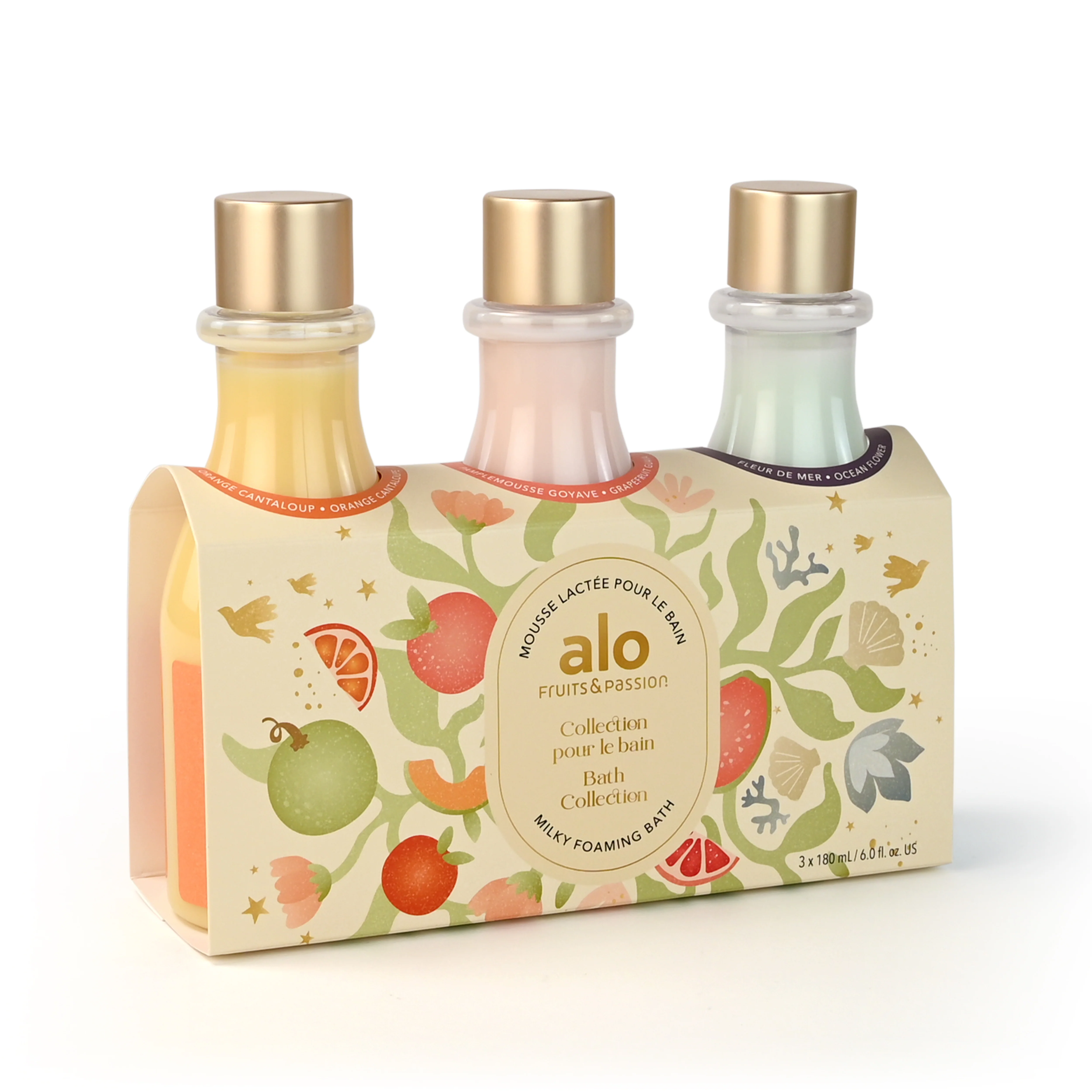 Milky foaming bath collection
